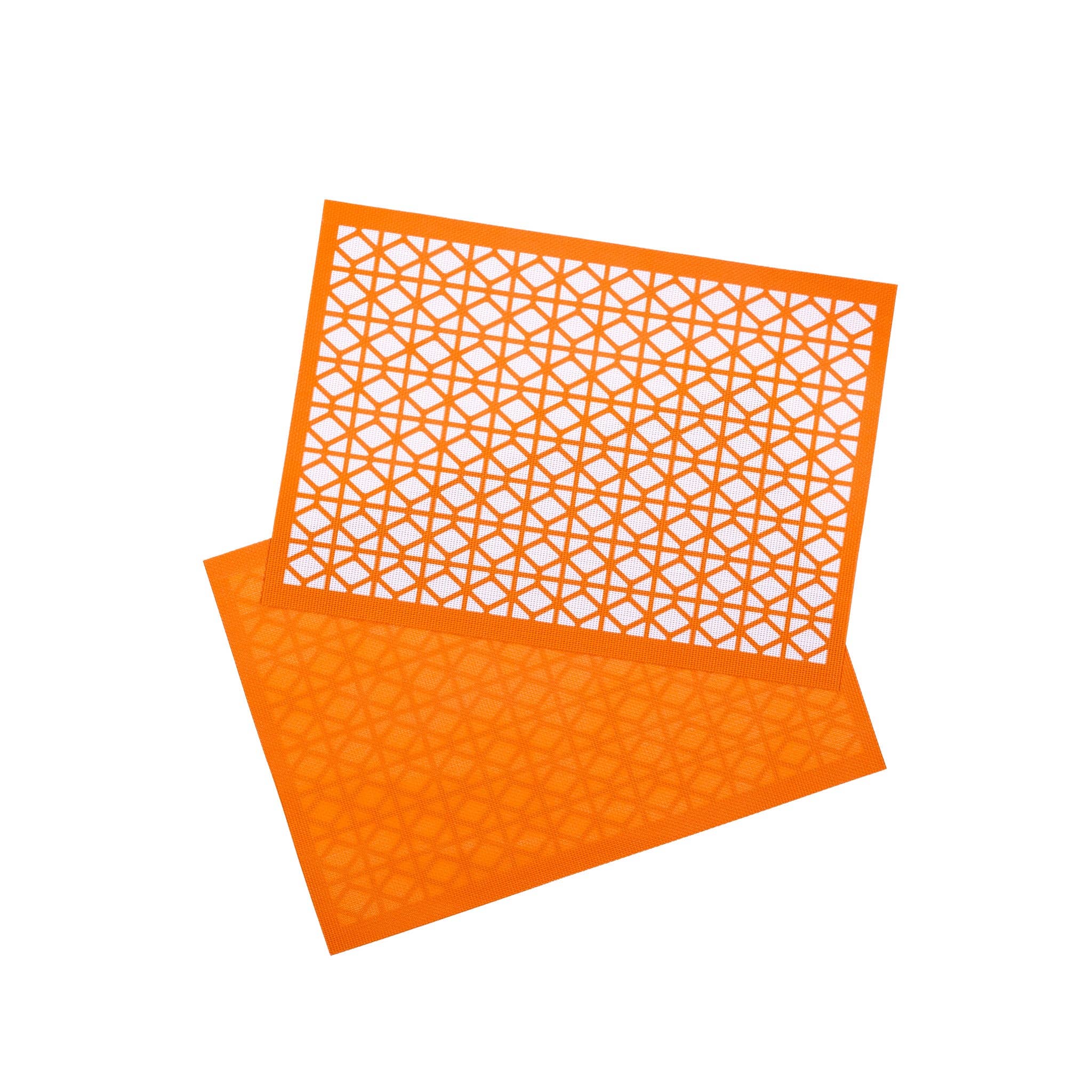hide+seek SUPPLY CO - Vente Sets de table - Set de table tissé recto-verso Breeze Block-Orange 45x42,5 cm2