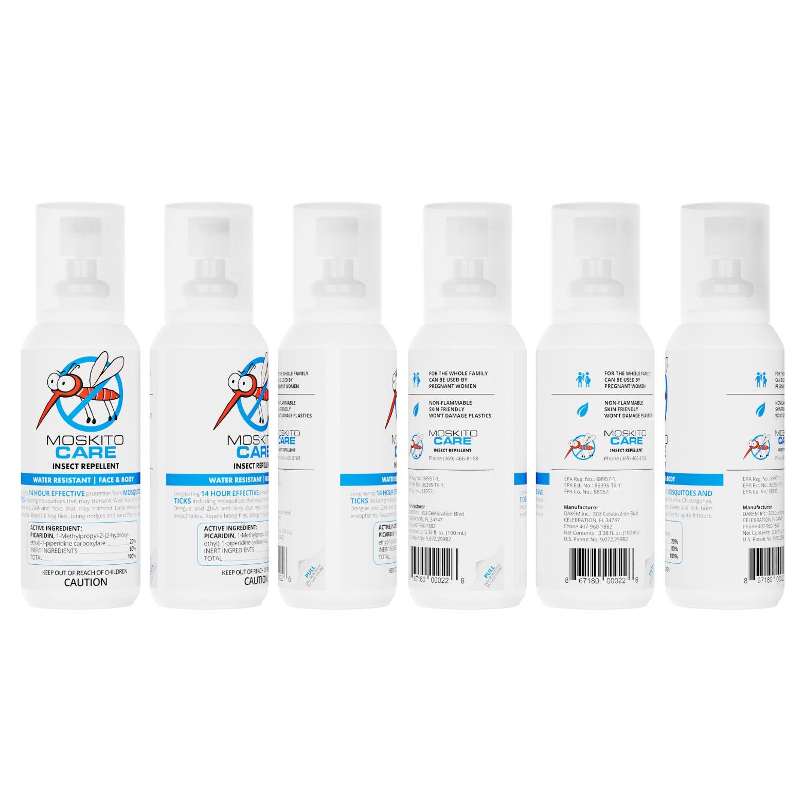 Moskinto: Original Itch-Relief Patch & 14hr Insect Repellent - Wholesale Insect Repellent - Moskito Care, 14hr Moisturizing Insect Repellent (1oz)5