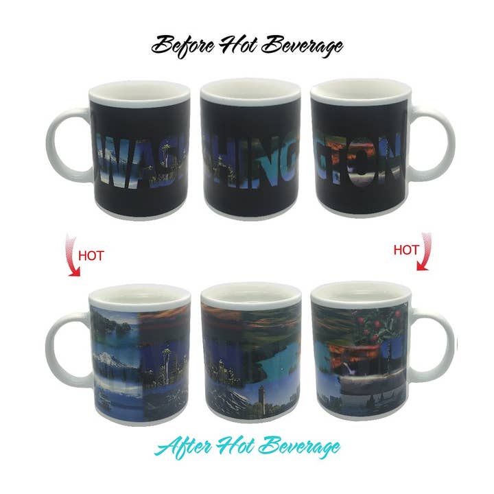 Sunkiss - Wholesale Coffee Mug - State of Washington Color Changing Coffee Mug4