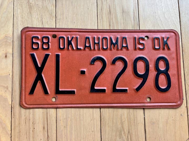 1968 Oklahoma Nummernschild für den Großhandel von RusticPlates