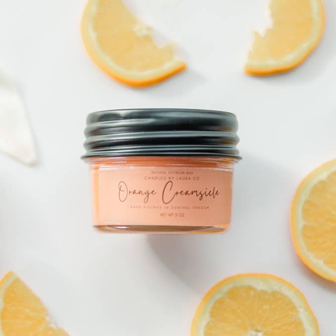 Candles By Laura - Wholesale Jar/Filled Candle - Orange Creamsicle Soy Jar Candle