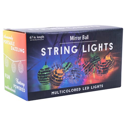 Fizz Creations Inc - Wholesale String Lights - Disco Mirror Ball String Lights