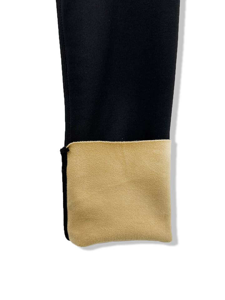 Negro Leggings de vellón/P49008 de venta al por mayor en Faire