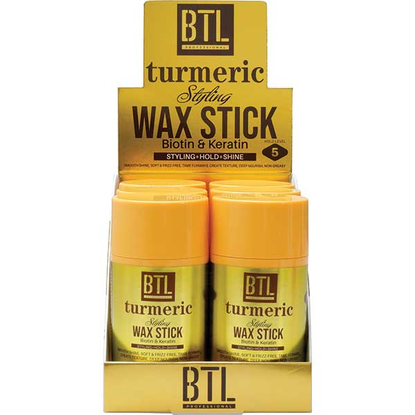 BTL Hair Wax Stick Turmeric, Biotin, Keratin Level 5 (3 pc) for wholesale by Majestic Wholesale
