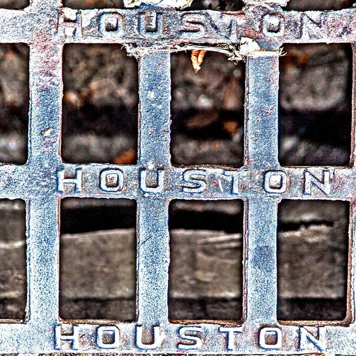 Geborduurde Houston Coaster voor wholesale door South Austin Gallery
