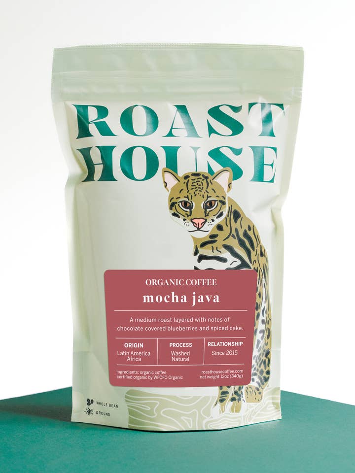 Organic Mocha Java for wholesale by Roast House Coffee