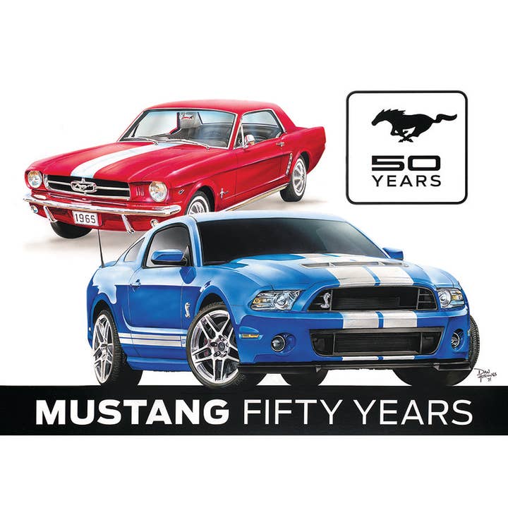 Ford Mustang 50th Tin Sign for wholesale by Desperate Enterprises