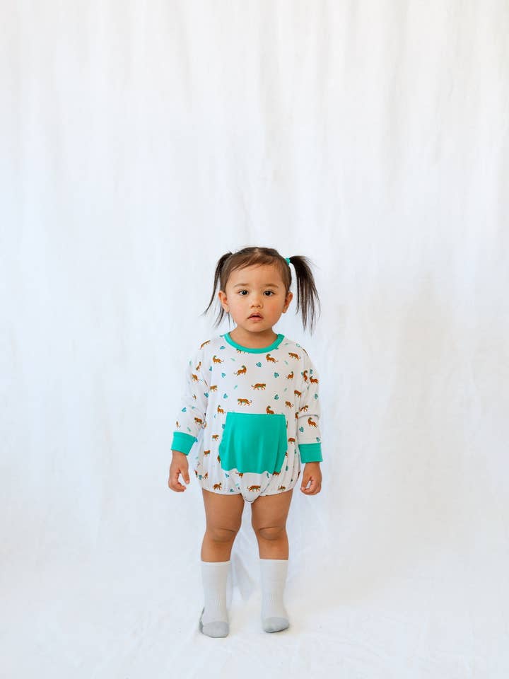 Bengal | Long Sleeve Bubble Romper for wholesale by Bubble Baby