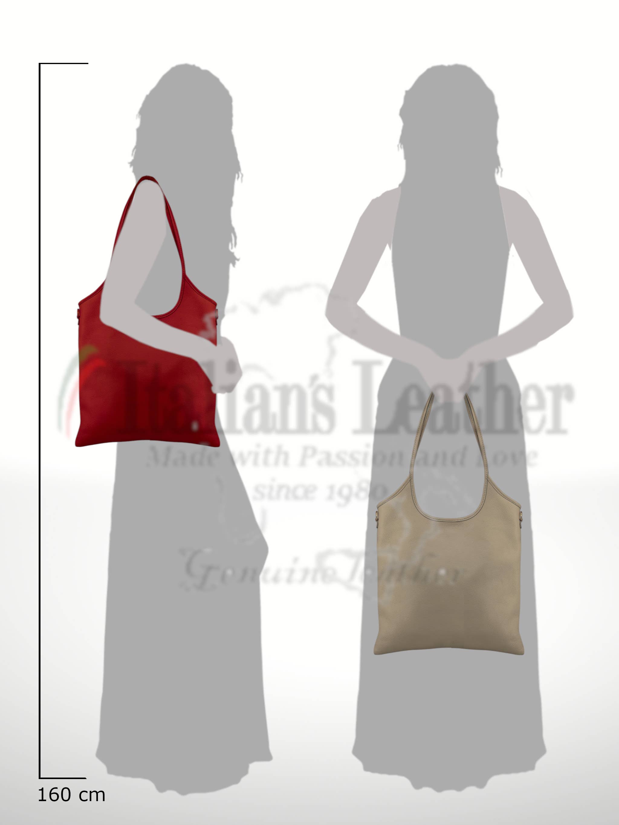 ITALIAN'S LEATHER - Wholesale Schoudertas - Dames - Daniela tas van koeienleer 25021920