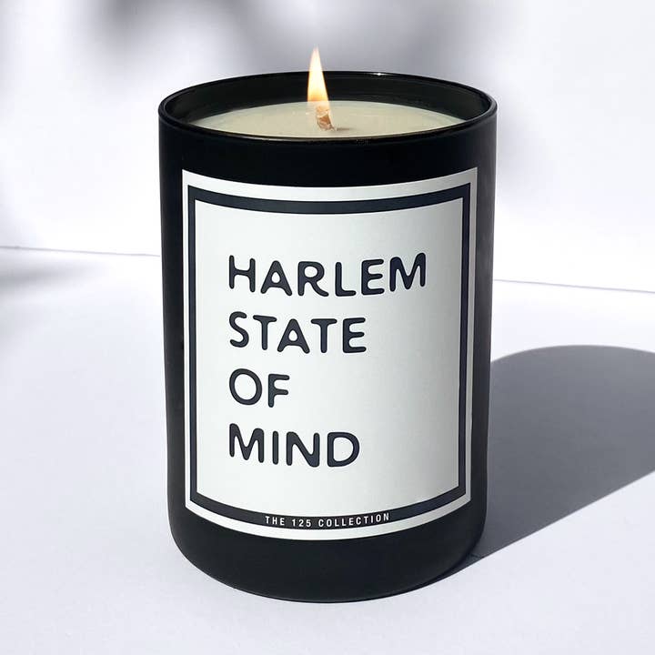 The 125 Collection - Vente Bougie en bocal - Harlem State of Mind ; bougie de soja en verre noir mat de 12 oz0