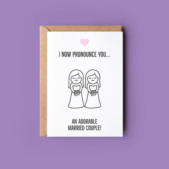 Wonky Cards – Großhandel Hochzeitskarte – Ein bezauberndes Ehepaar - Hochzeitskarte4