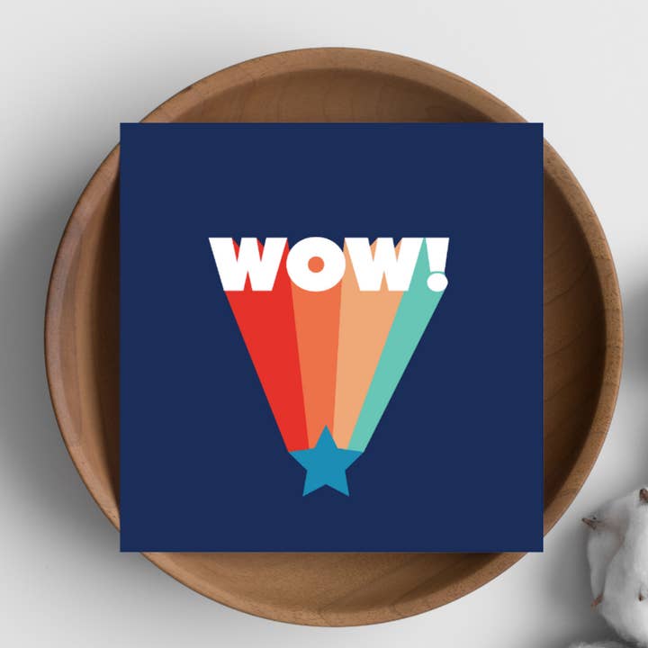 Grußkarte - WOW für den Großhandel von The Home Of Smiles