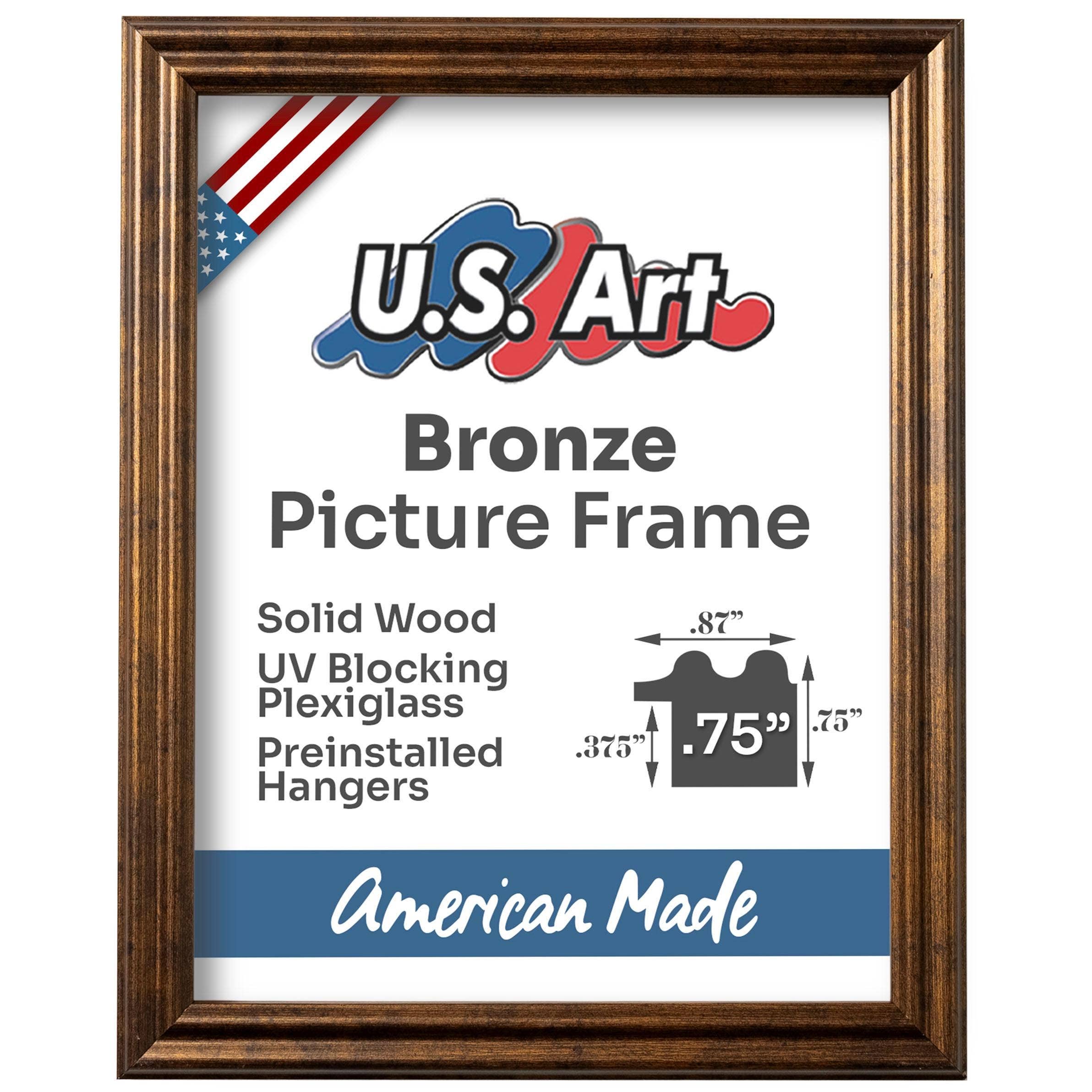 US Art Frames - Wholesale Picture Frame - Vintage Rustic Bronze Solid Wood Frame for Wall Decor1