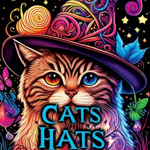 Books by splitShops - Wholesale Book - Adult - Cats with Hats Coloring Book: Coloring Book for Adults Relaxation Featuring Funny and Cute Cats Wearing Hats - Paperback0