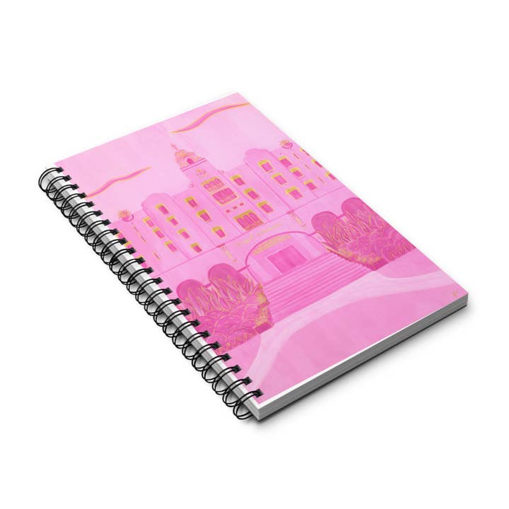 Royal Hawaiian Hotel Spiral Notebook/Journal for wholesale by Kimberly Ratliff Art