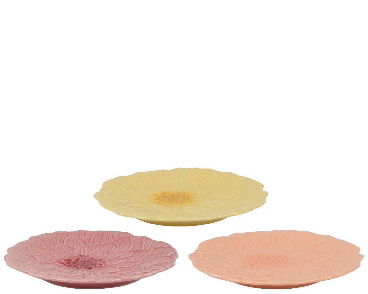 DRYdecorations - Vente Décorations de table - Assiettes petit-déjeuner fleurs - 3 couleurs3