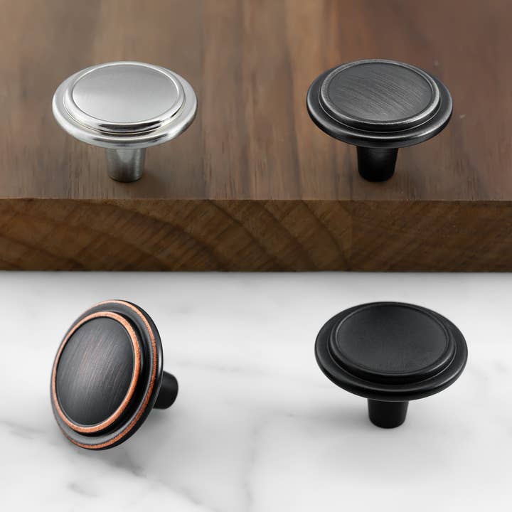 Top Ring Decorative Round Cabinet Knob for wholesale by Island Universe Hardware Inc.
