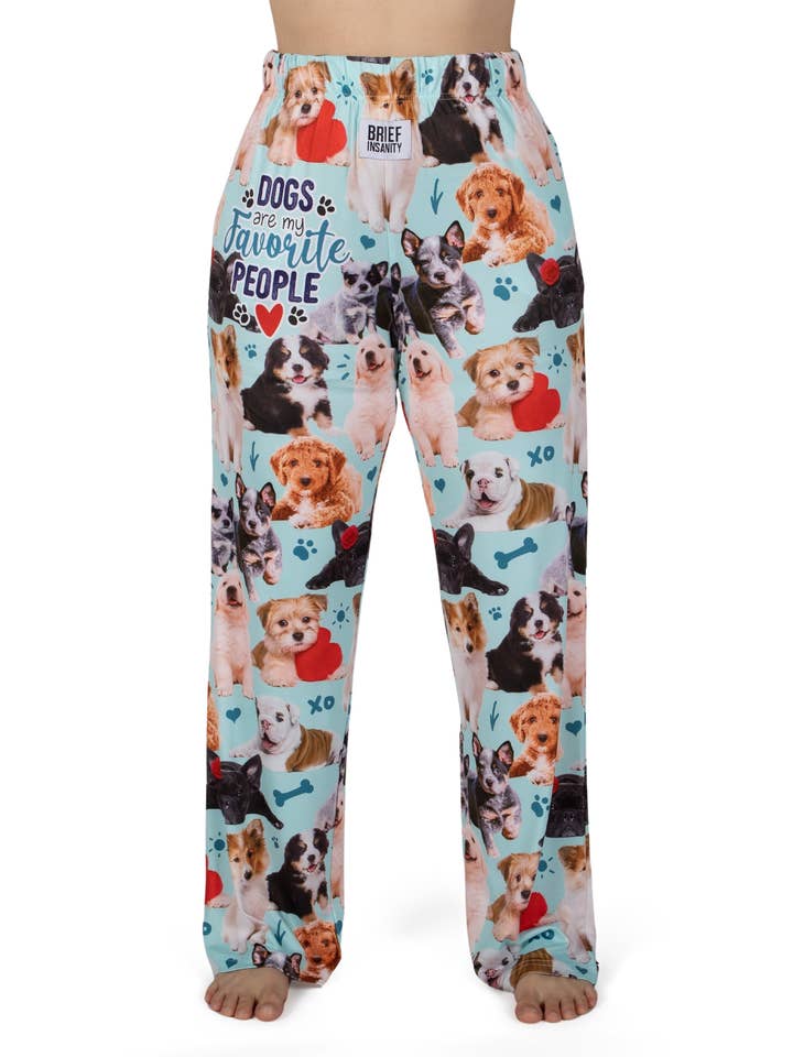 Dogs Are My Favorite People Lounge Pants for wholesale by BRIEF INSANITY