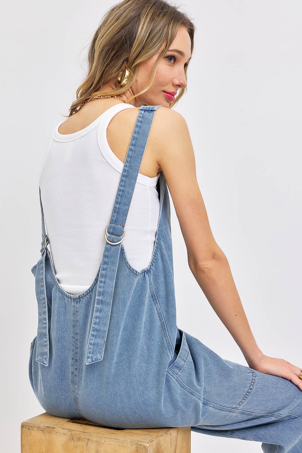 Sweet Lovely by Jen - Wholesale Jumpsuit - Women's - BESTSELLER ONE-AND-DONE DENIM JUMPSUIT26