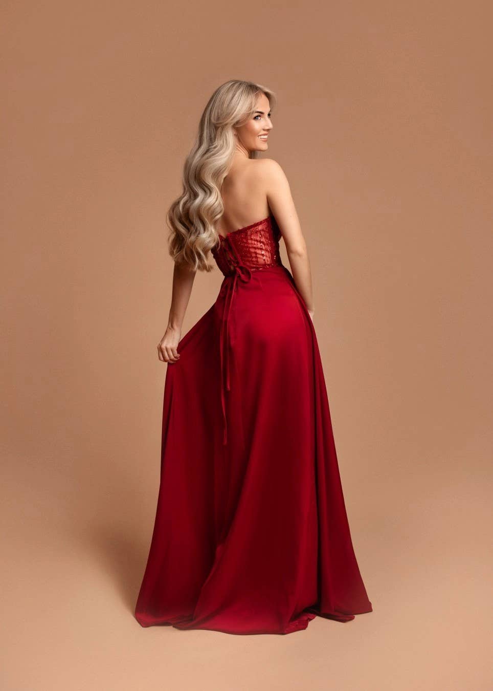 Eva & Lola - Epsilonn – wholesale Klänning - Dam – HM2472 - Elegant långklänning7