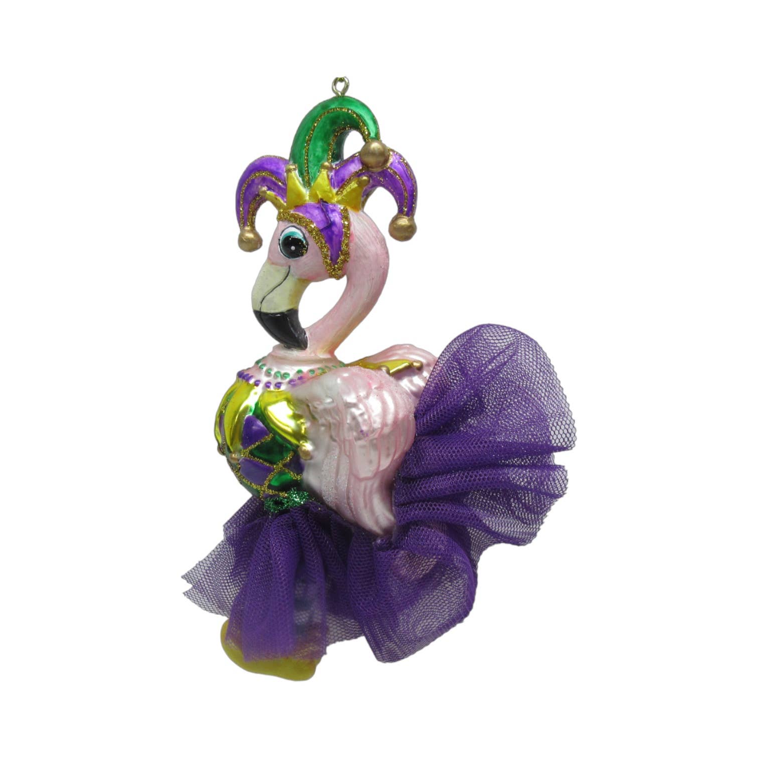 December Diamonds - Wholesale Ornament - Mardi Gras Flamingo Orn