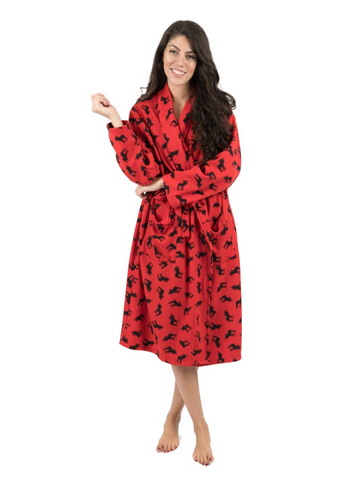 Womens Fleece Robe for wholesale by Leveret Pajamas