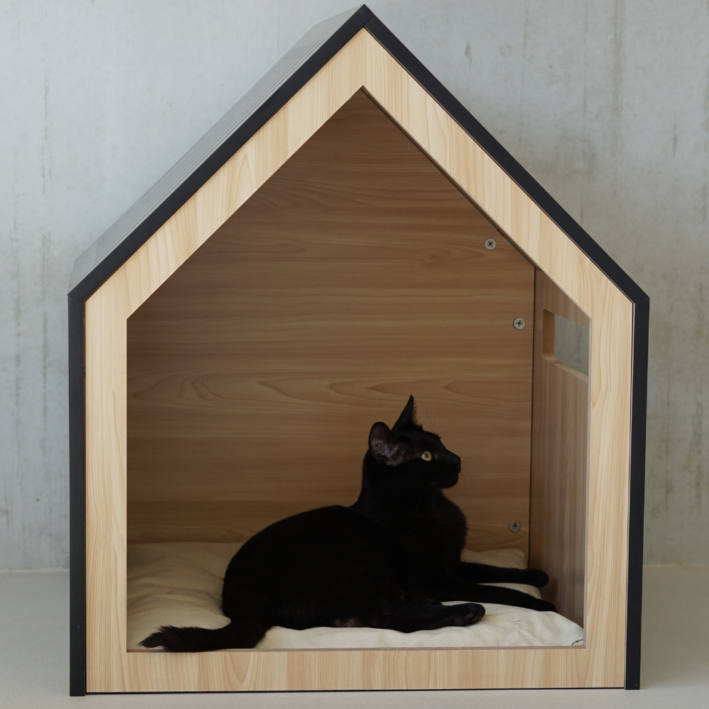 STUDIO ANIMAUX - Wholesale Pet Bed - Cat/Dog - Pet house | wood | black | 58 x 58 x 65 cm11