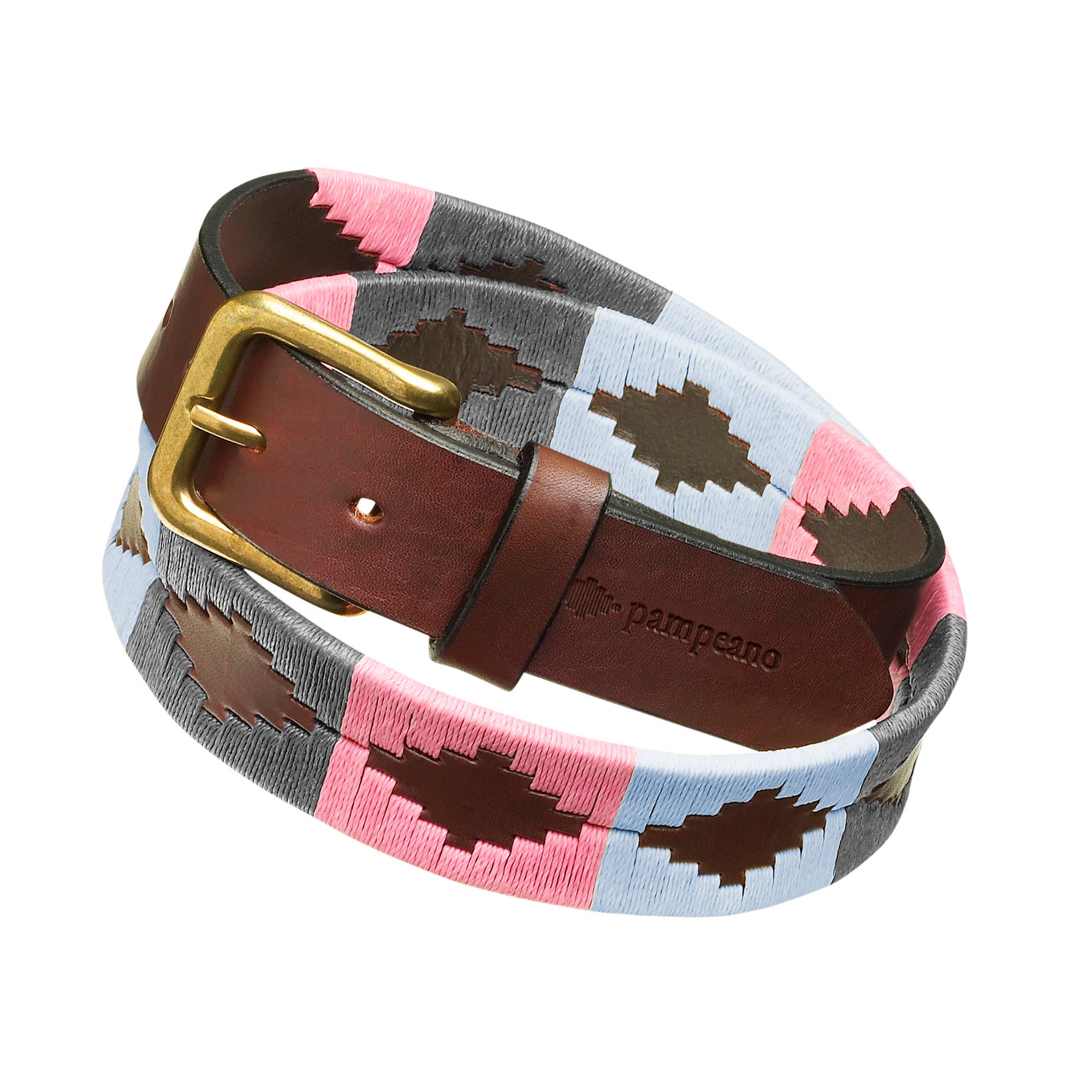 "Pampa" 100% Argentine Embroidered Leather Polo Belt The Best Quality 