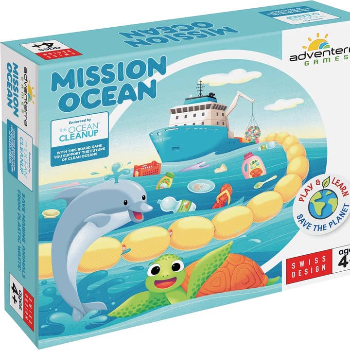 Mission Ocean Family Board Game about Ocean Conservation 4+ for wholesale by GEOMAGWORLD USA