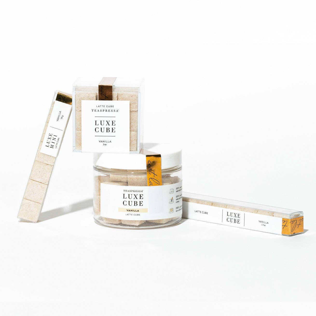 TEASPRESSA | LUXE Mixer Cube - Wholesale Sugar/Sweetener - VANILLA | LUXE Barista Cube1