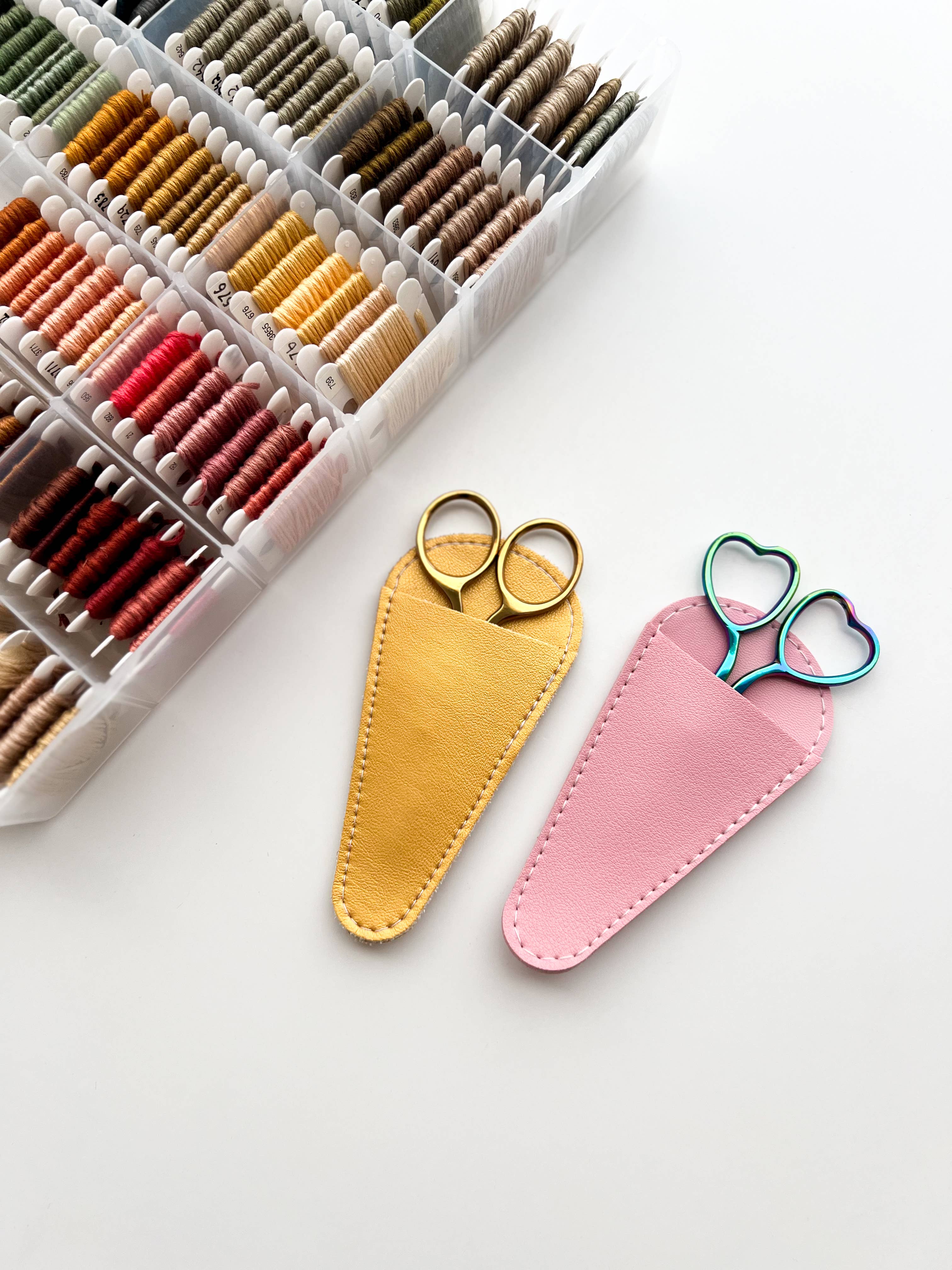 Matryoshka Doll Shop - Wholesale Embroidery/cross-stitch supplies - Scissors sheaths, small scissors case, leather sleeve2