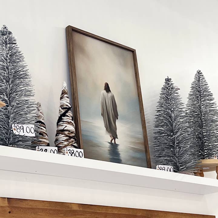 Hangout Home – Engroshandel Kunsttryk – Jesus Kristus går på vandet - Jesus lærredskunst - indrammet