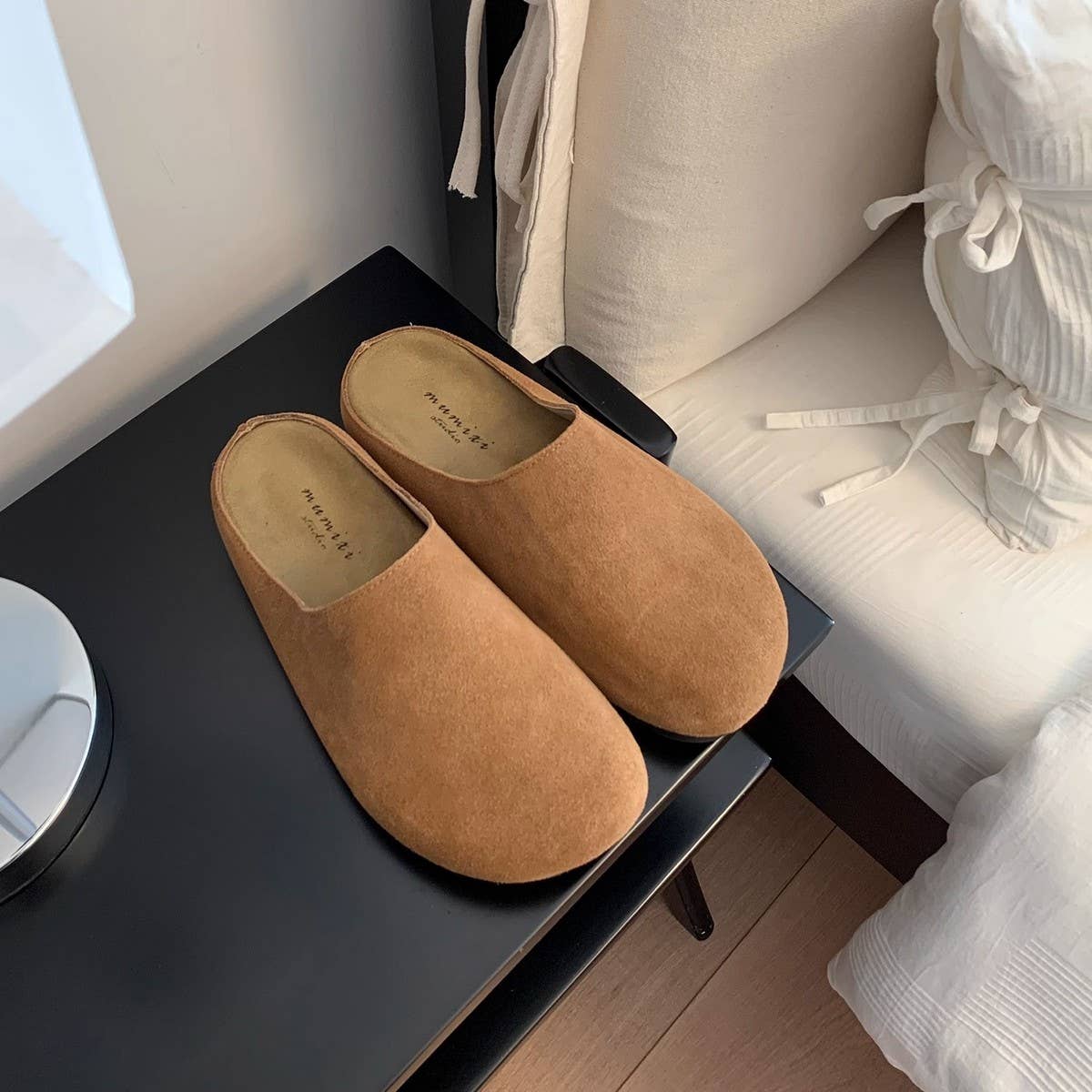 ACCITY - Wholesale Flats/Loafers - Women's - Vintage Leather Clog Mules with Cork Sole_CWSHF00526