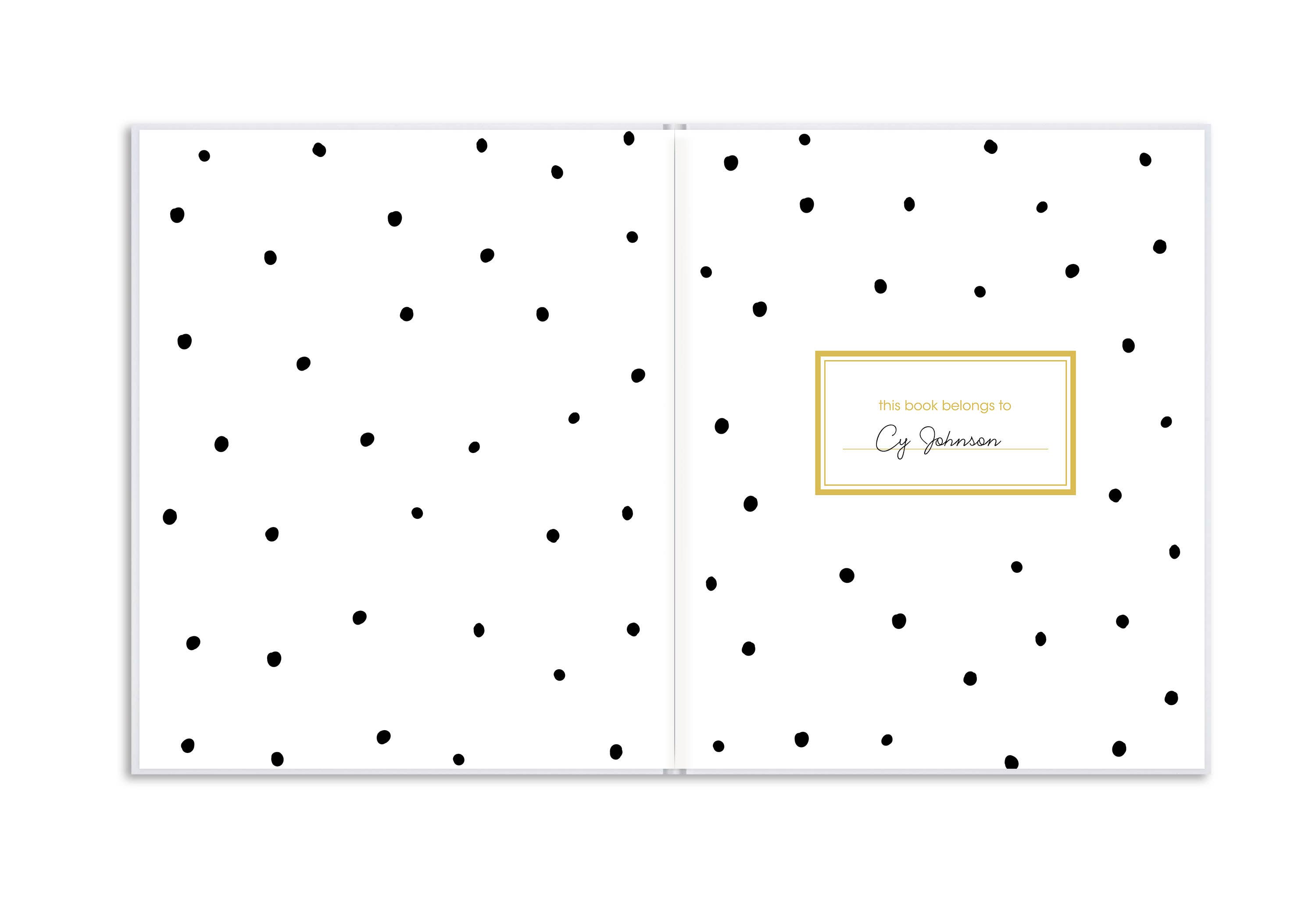 Pearhead - Wholesale Memory Book - Kids & Baby - Hello Baby Baby Book, Black & Gold3