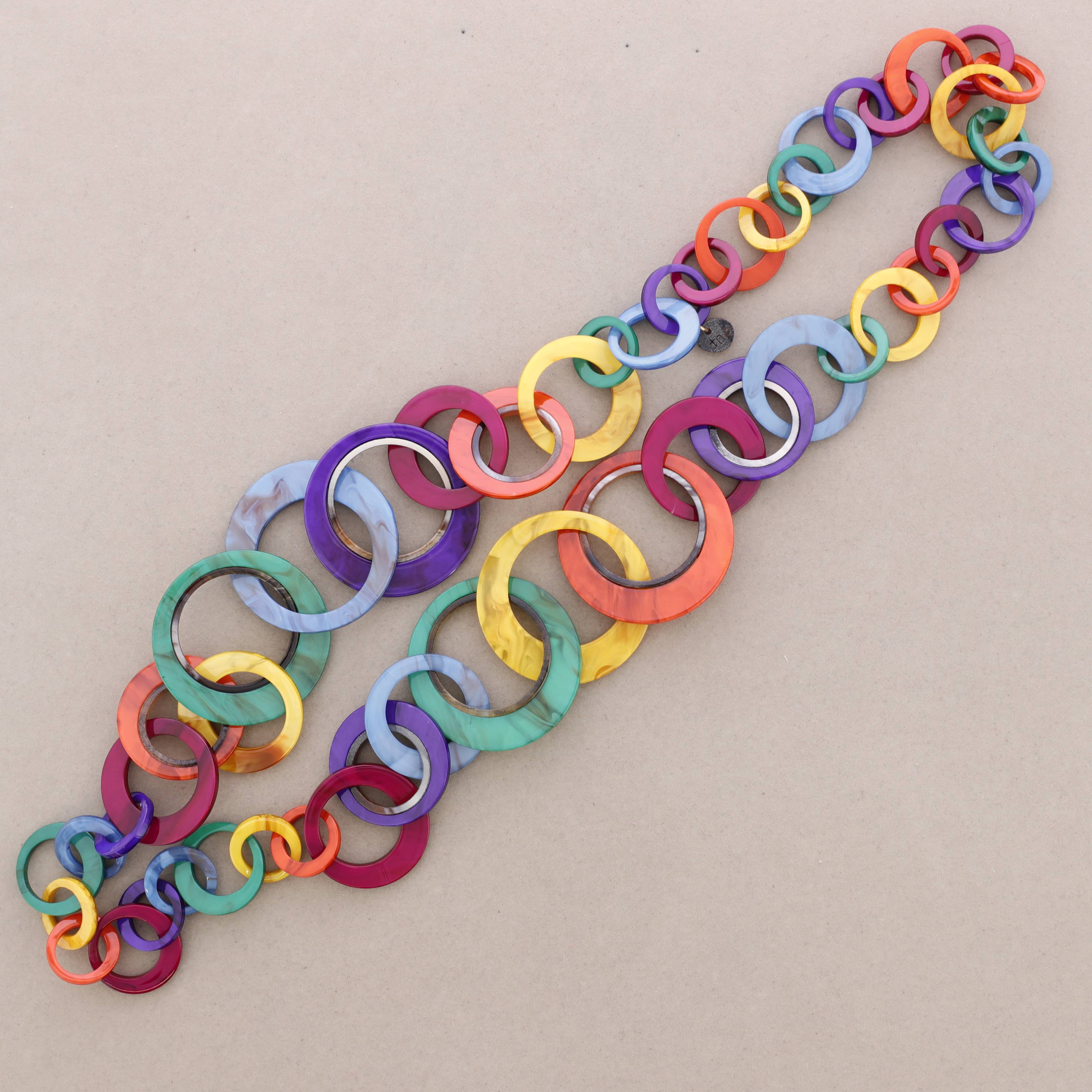 Sonata - Wholesale Link & Chain Necklace - Long Resin Link Necklace2