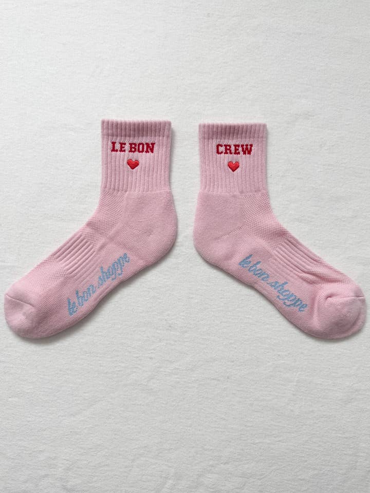 Le Bon Shoppe - Wholesale Socks - Women's - Embroidered Crew Socks (wholesale)6