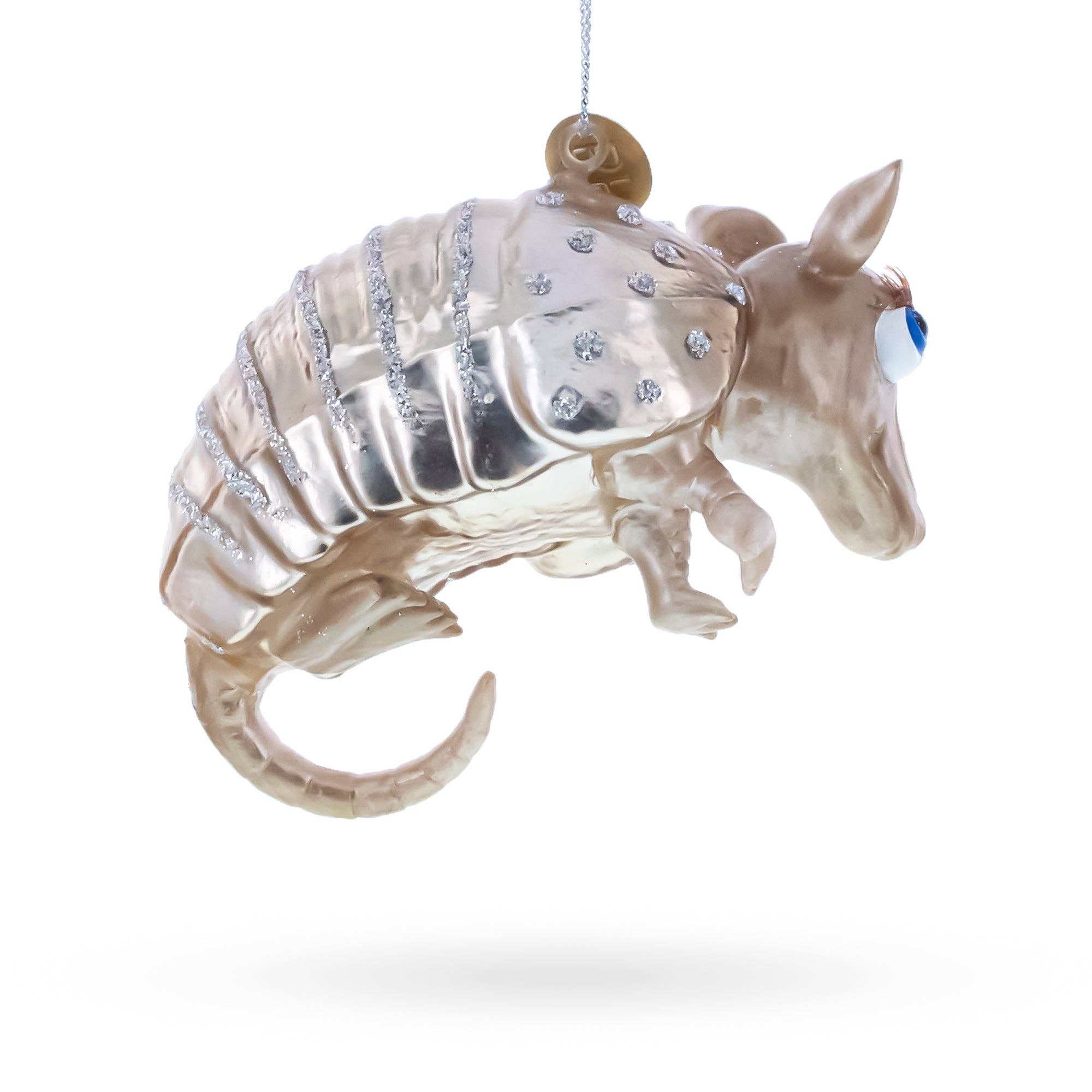 BestPysanky - Wholesale Ornament - Armadillo With Curled Tail Glass Christmas Ornament2