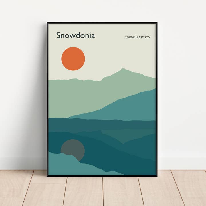 Impression non encadrée de Snowdonia (ou Eryri) pour la vente par Gail Myerscough