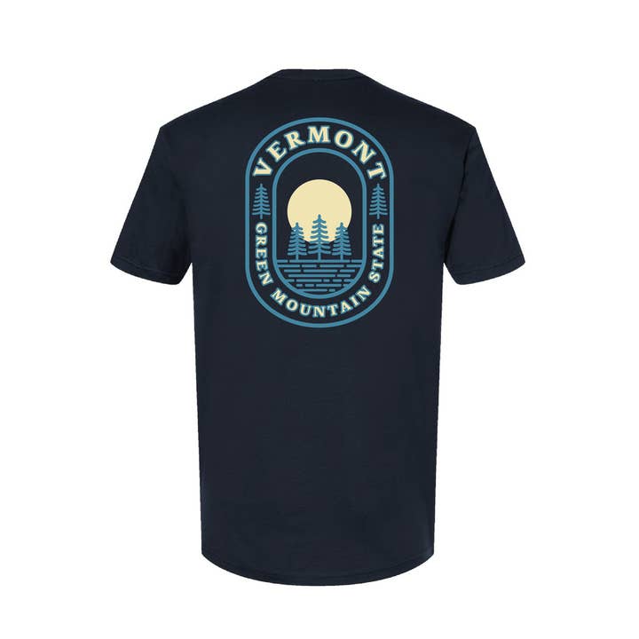 Moonlight Forest Screen Printed Unisex Tee for wholesale by New Duds