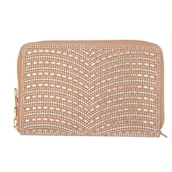 Ladies Rhinestone Stylish WalletĀ for wholesale by Nima Accessories Inc