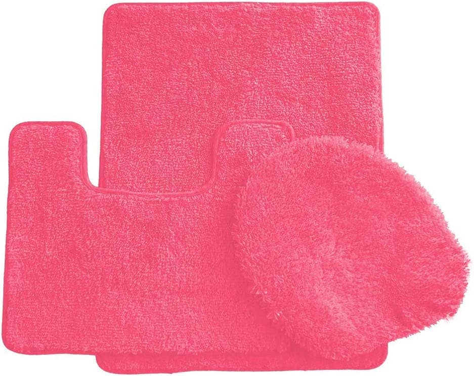 Ben & Jonah - Vente Ensembles de tapis de bain - Ensemble de 3 tapis de bain Simple Elegance by Ben & Jonah : 1 tapis de bain, 1 tapis de contour et 1 housse de siège de toilette8