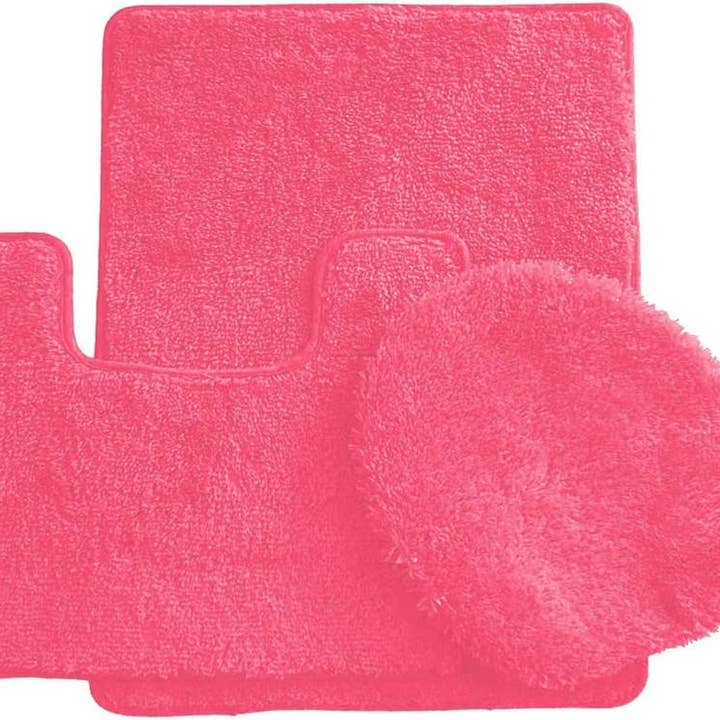 Ben & Jonah - Vente Ensembles de tapis de bain - Ensemble de 3 tapis de bain Simple Elegance by Ben & Jonah : 1 tapis de bain, 1 tapis de contour et 1 housse de siège de toilette8
