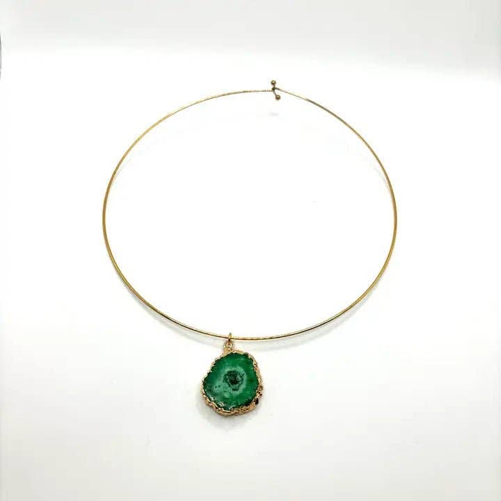 OE! - Wholesale Pendant/Charm Necklace - NATURA – rigid necklace in 18K gold-plated stainless steel1