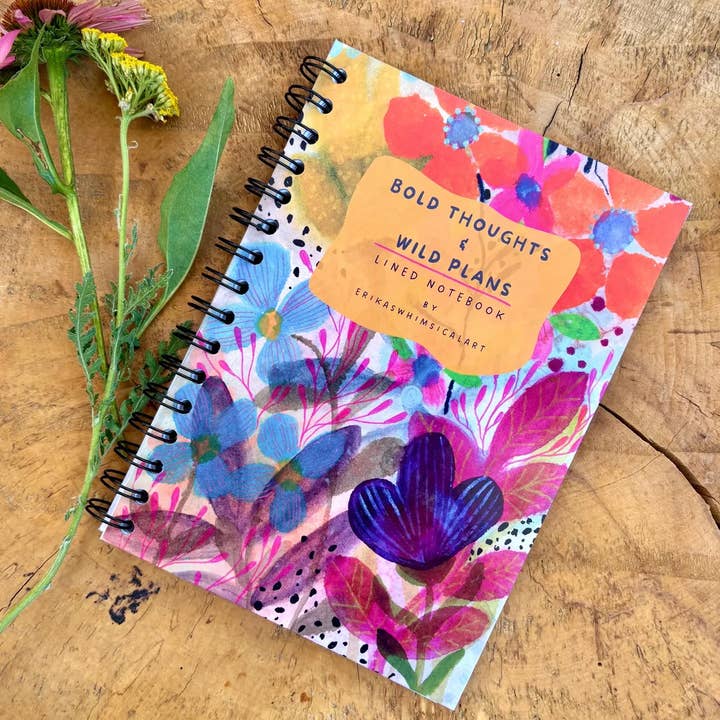 Erika's Whimsical Art – wholesale Notebook – A5 Handmade Notebook / Illustrated Journal 2