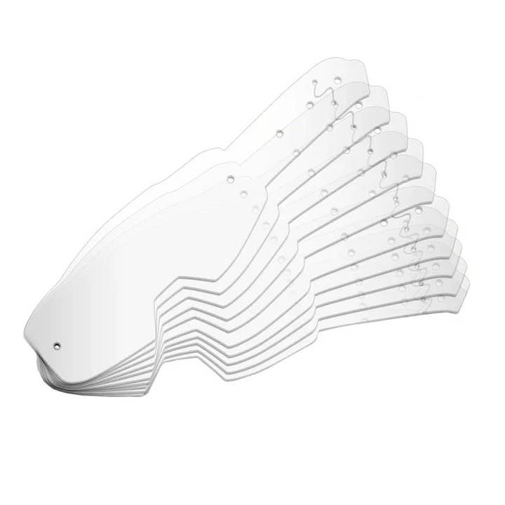 Paquete de 10 Láminas Desprendibles Transparentes para venta al por mayor de Under The Sun Originals / Bomber Eyewear