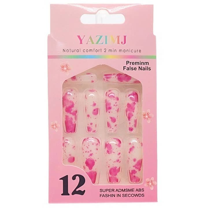 Diacly - Wholesale Press-On/Fake Nails - 12pk Pastel Leopard Premium Manicure False Nails