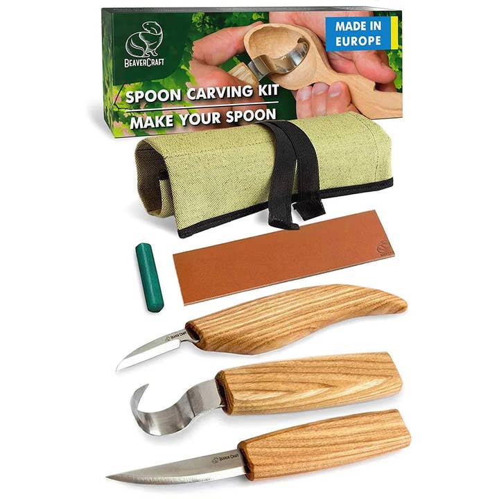 BeaverCraft - Wholesale Knife Set - S13 - Wood Carving Tool Set for Spoon Carving