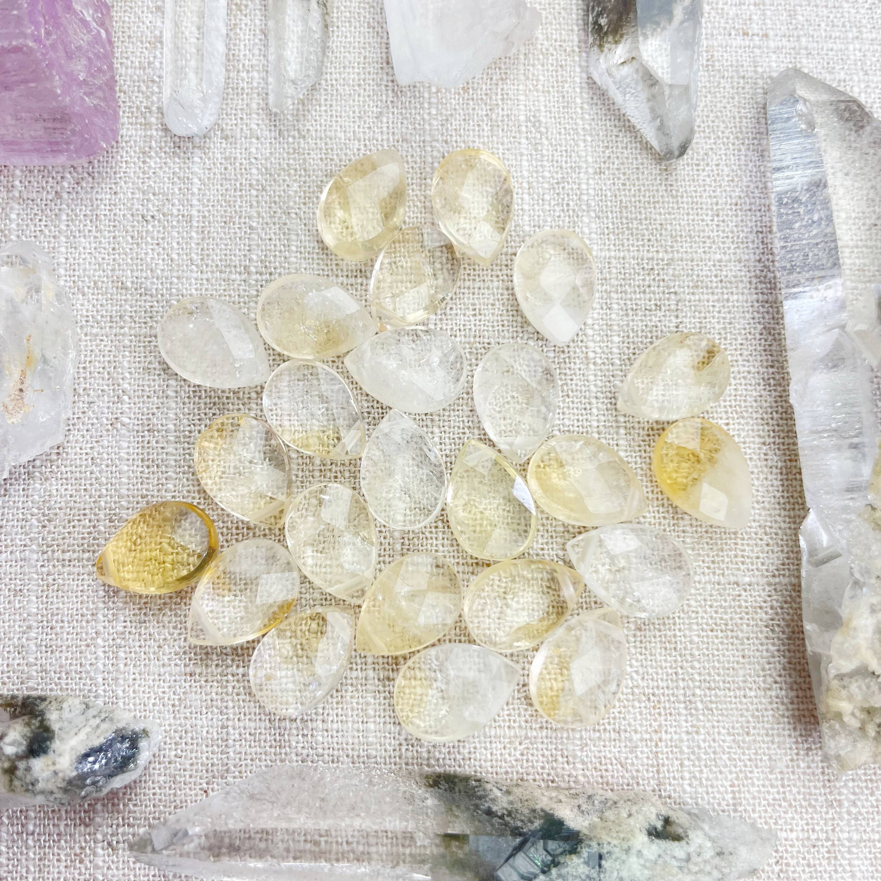 Ewelina Pas Jewelry - Wholesale Halskettinghanger - Citrien Geslepen Druppel Fijne Ketting9