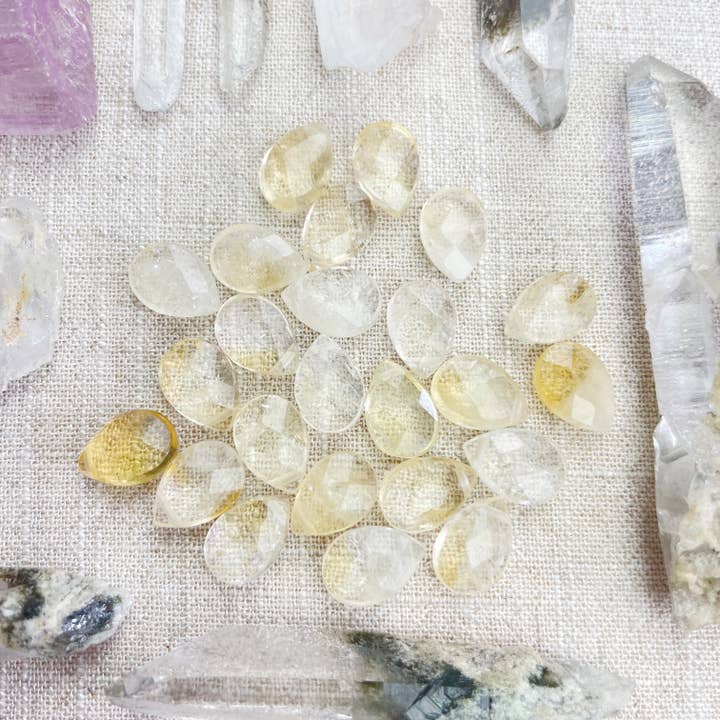 Ewelina Pas Jewelry - Wholesale Halskettinghanger - Citrien Geslepen Druppel Fijne Ketting9