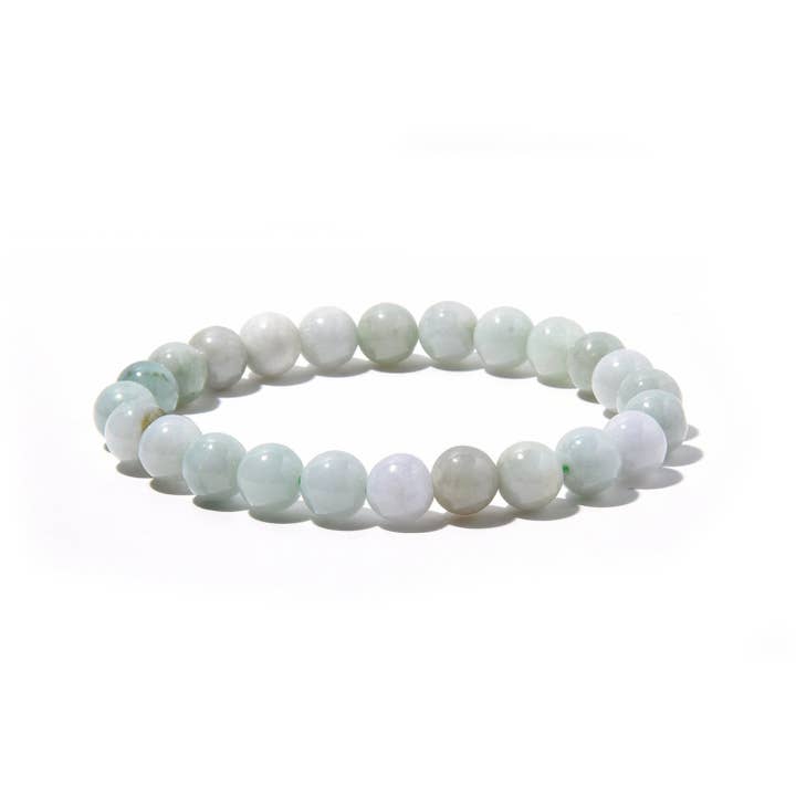 Ronde kralenarmband van Birma Jade, 8 mm voor wholesale door My Healing Bracelet